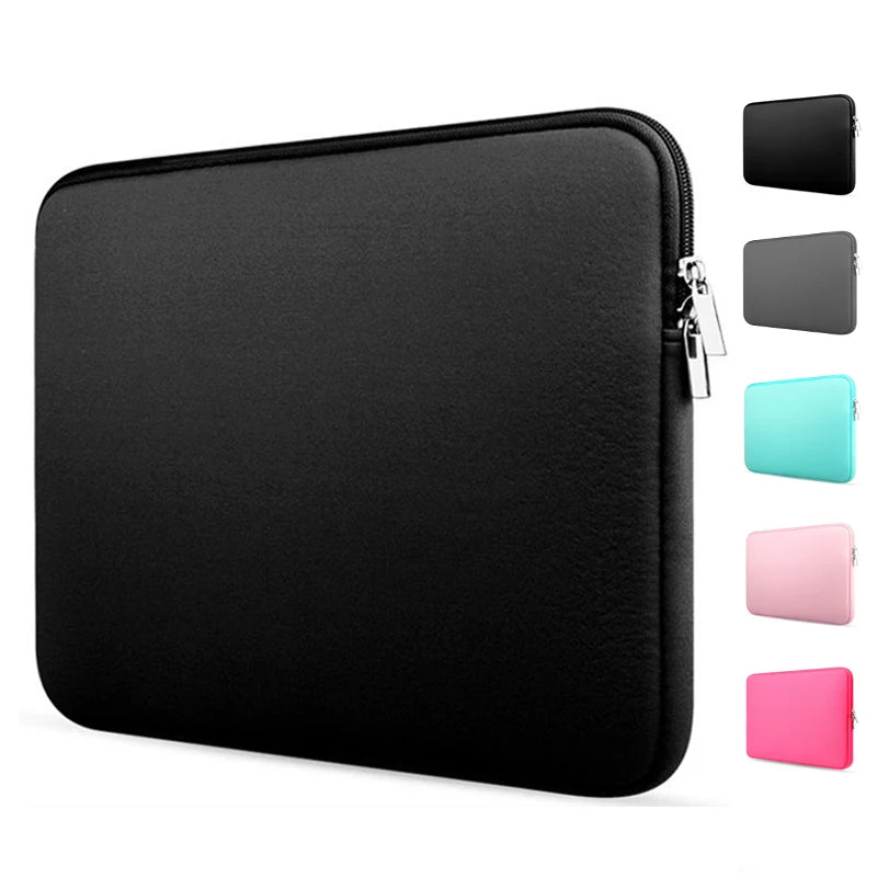 Soft Laptop Sleeve Bag – Protective Case for MacBook, Dell, HP, Lenovo & More (11–15.6")