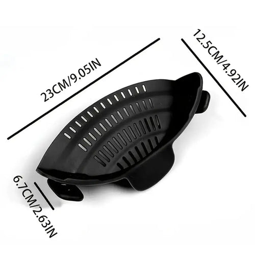 Adjustable Clip-On Pot Strainer – Universal Pasta & Vegetable Strainer for Pots, Pans & Bowls
