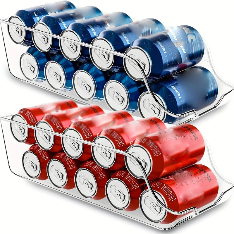 Refrigerator Can Dispenser & Storage Organizer – Soda, Canned Food & Kitchen Accessories