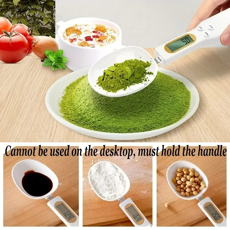 Mini Digital Spoon Scale — Precise 0.1g to 500g for Coffee, Baking & Cooking