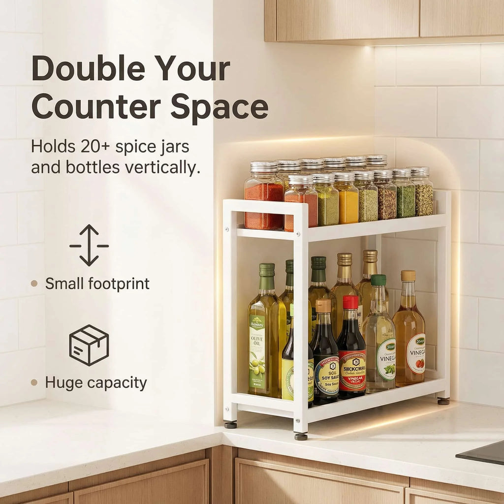 Wall-Mounted Wood Kitchen Shelf – Modern Storage Rack for Utensils, Pots & Spices