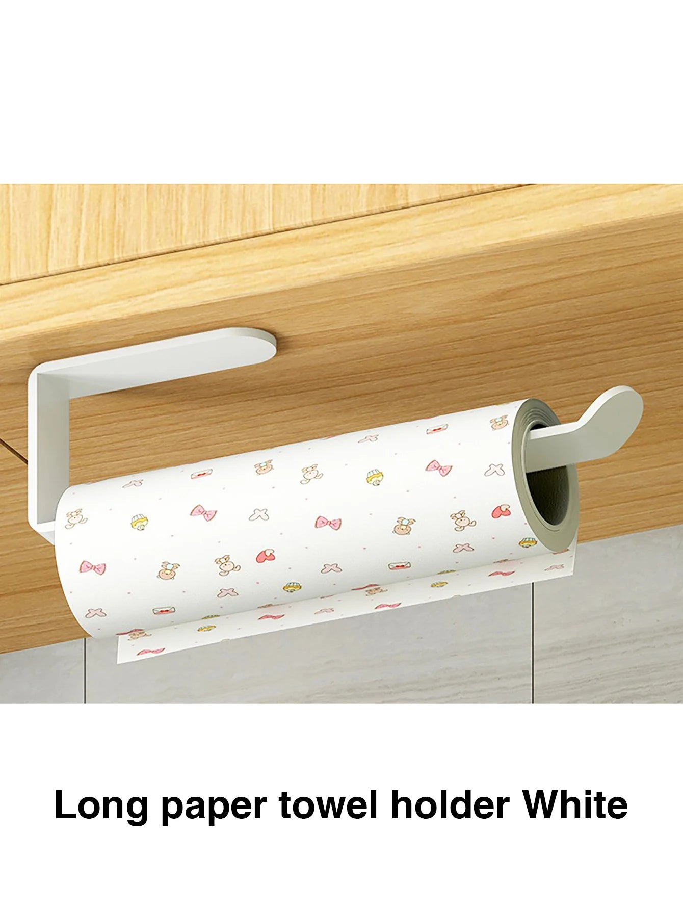 Adhesive Paper Towel Holder – No-Drill Wall-Mounted Tissue & Napkin Rack for Kitchen & Bathroom