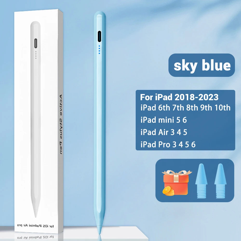 iPad Stylus Pen with Palm Rejection – Wireless Charging Compatible with iPad Pro, Air & Mini