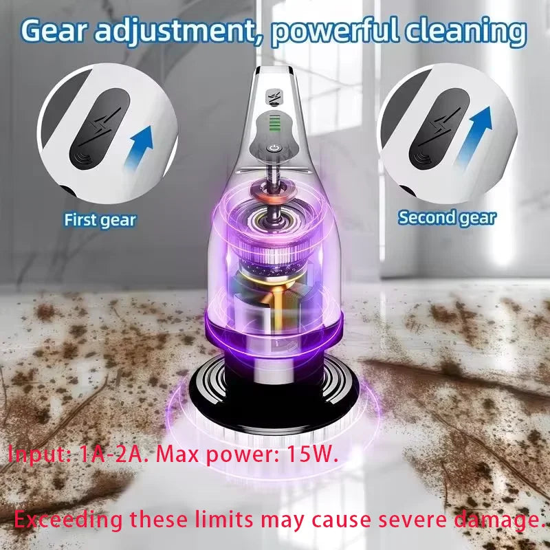 Electric Spin Scrubber | Cordless Rotating Cleaning Brush