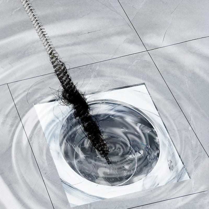 Bendable Drain Clog Remover Brush – Flexible Sink & Sewer Cleaning Tool