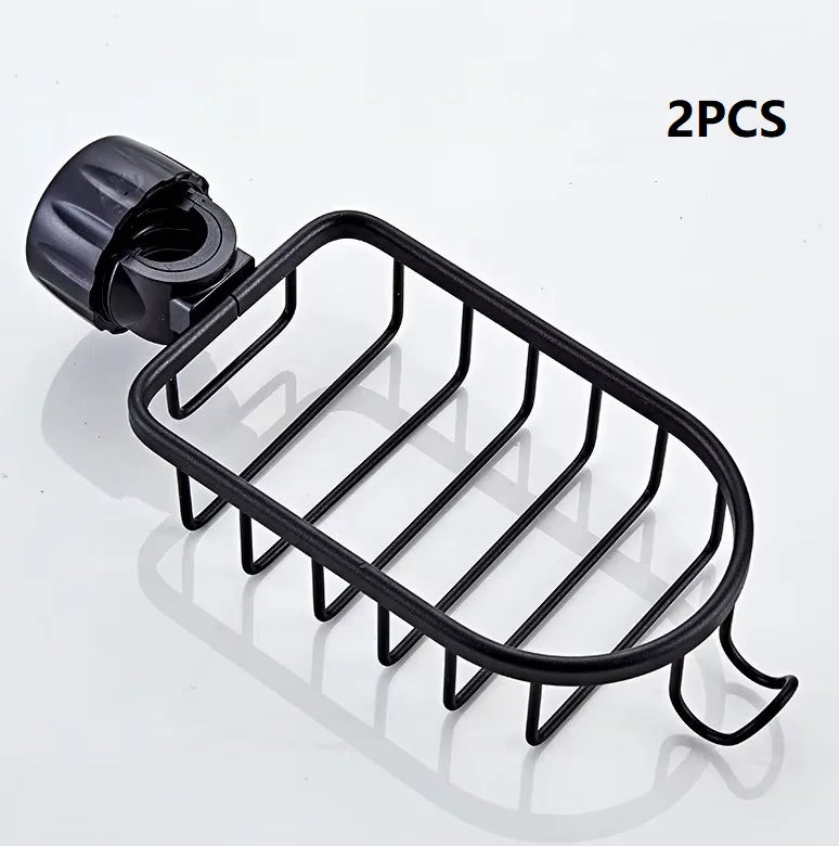 Adjustable Aluminum Shower Shelf – No-Drill Wall Mount Basket for Bathroom & Kitchen