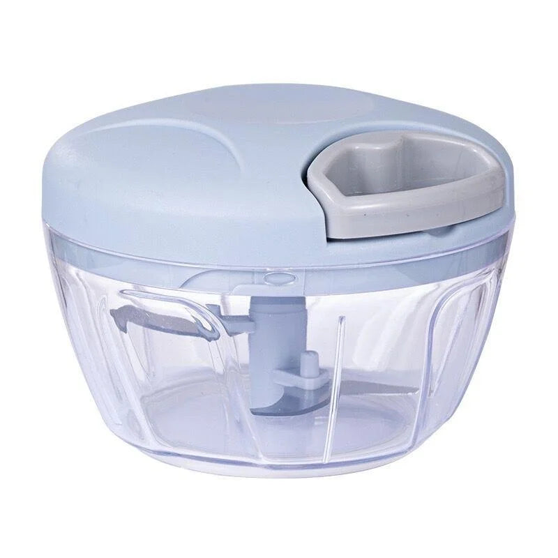 Manual Garlic Chopper & Vegetable Mincer – One-Press Rotate Crusher