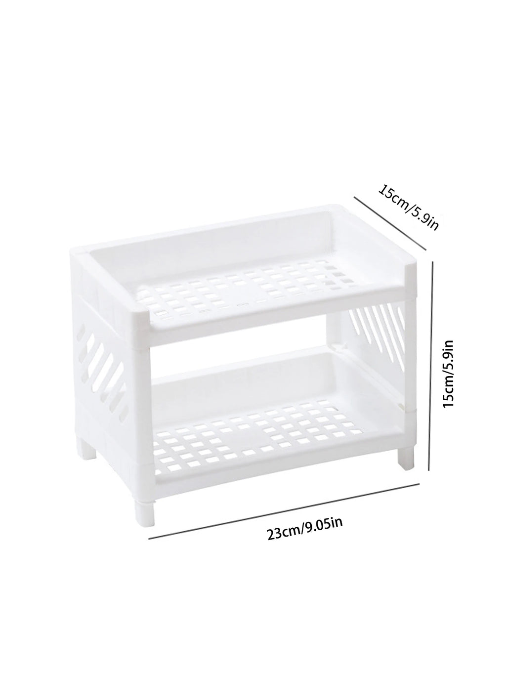 Double-Layer Desktop Organizer – Desk Storage Rack for Office & Cosmetics