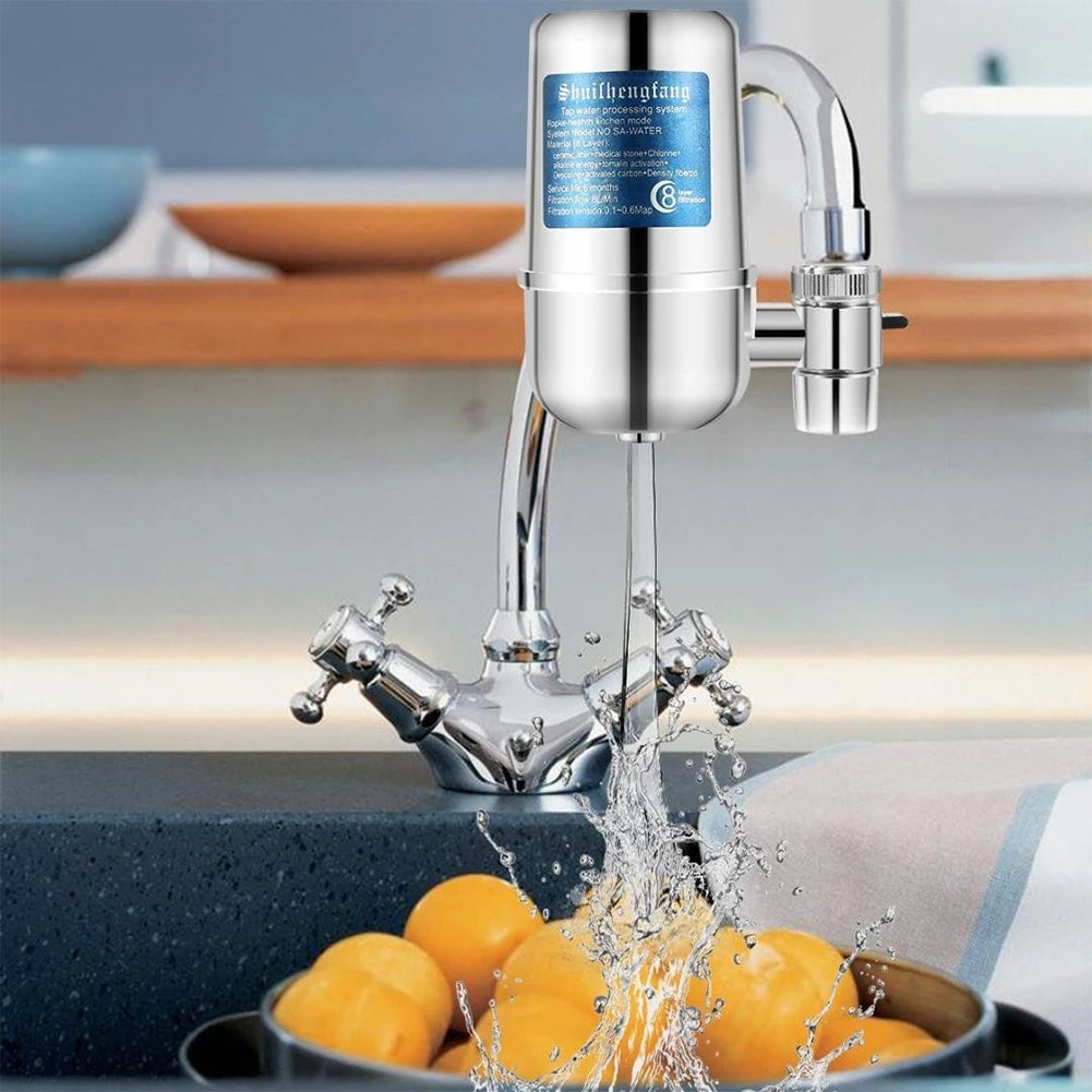 Faucet Water Filter – 600L Dual-Output Tap Filter, Removes Chlorine & Heavy Metals