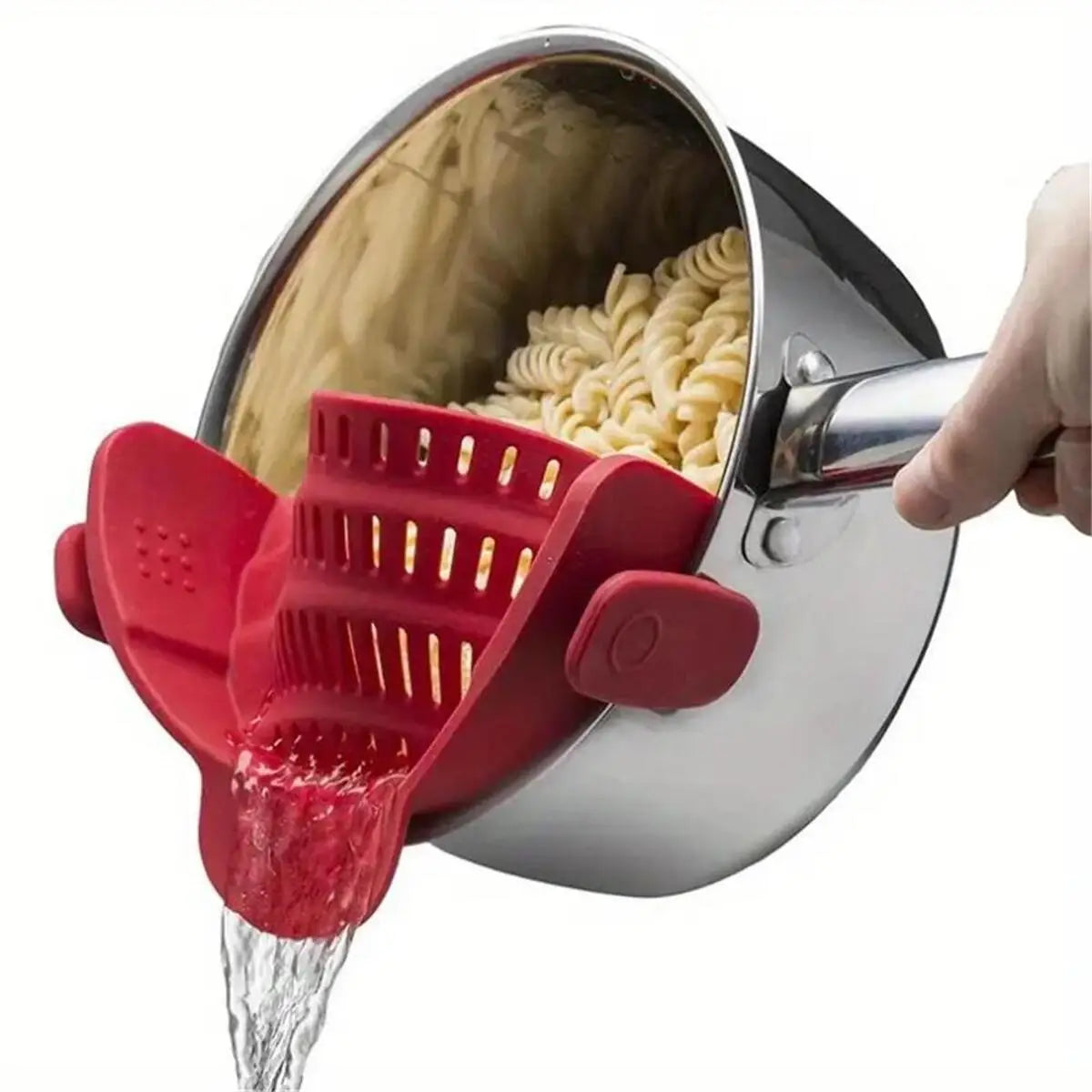 Adjustable Clip-On Pot Strainer – Universal Pasta & Vegetable Strainer for Pots, Pans & Bowls