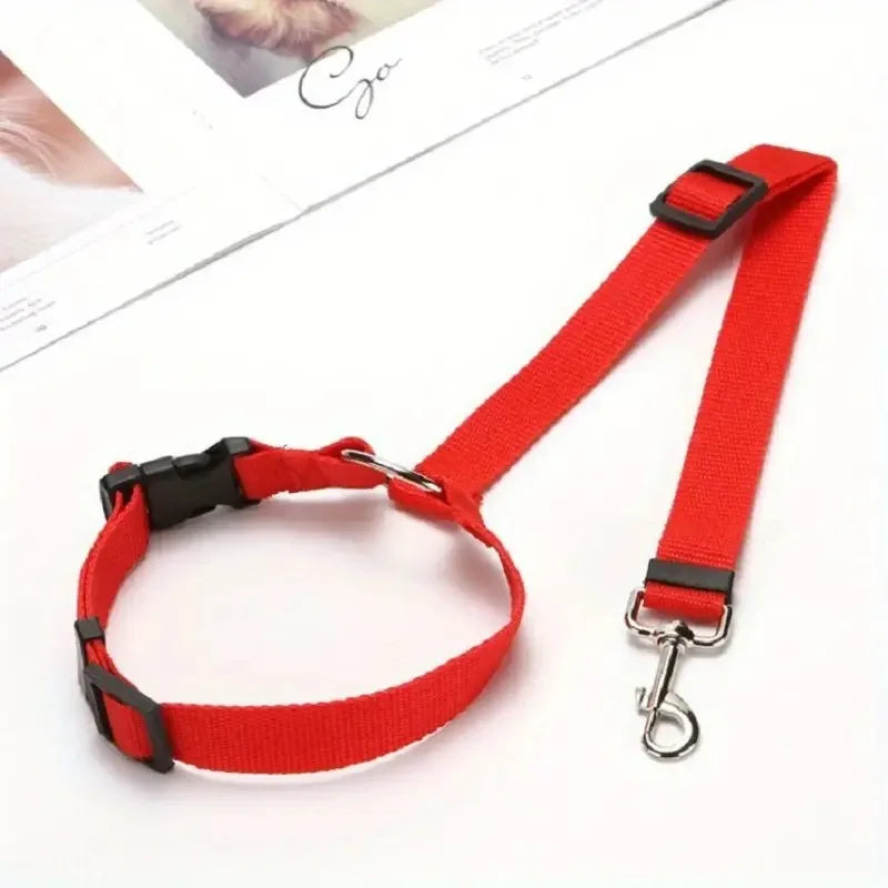 Adjustable Pet Car Seat Belt – Dog Safety Harness Restraint for All Vehicles