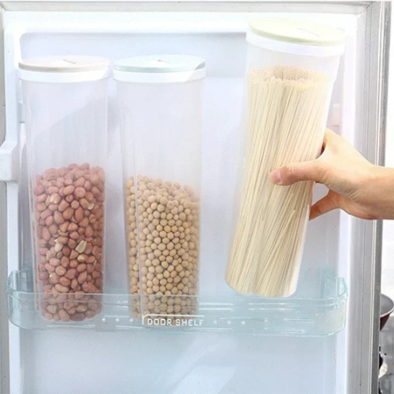 Quantitative Noodle & Pasta Storage Container – Food-Grade Sealed Kitchen Organizer with Dividers