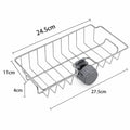 Flexible Kitchen Sink Drain Rack – Sponge Holder, Faucet Organizer & Soap Drainer Shelf