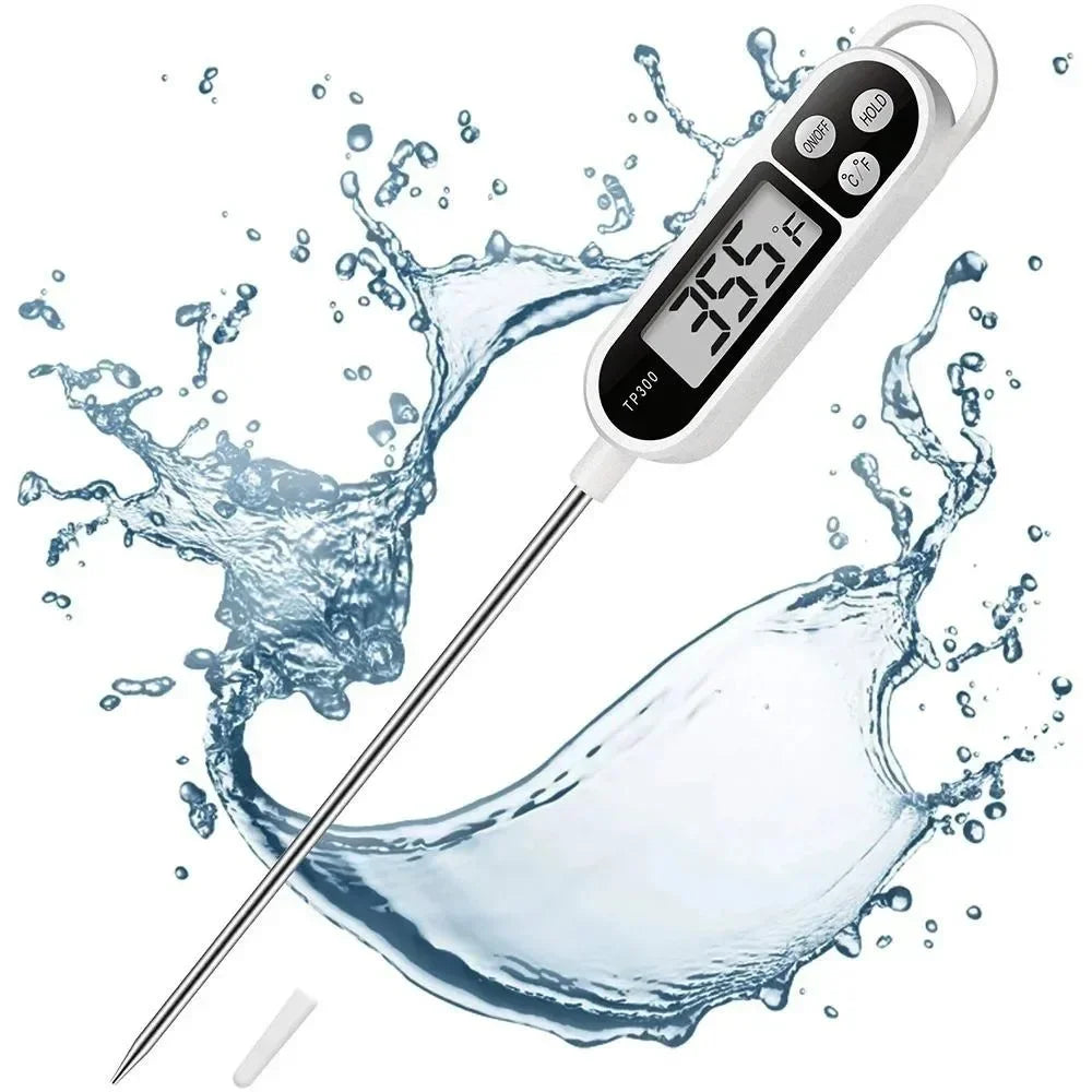 Digital Instant-Read Food Thermometer – Kitchen & BBQ Meat Probe