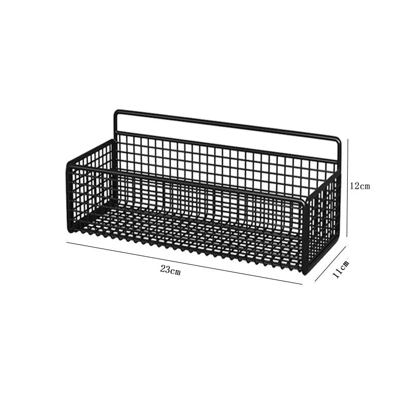Punch-Free Multifunctional Bathroom Shelf – Waterproof Wall-Mounted Toiletries Organizer