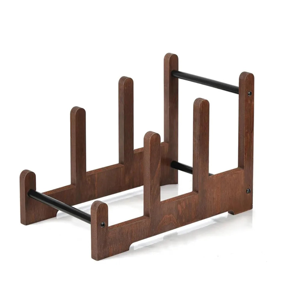 Adjustable Walnut Vinyl Record Stand – Portable Album Display Holder