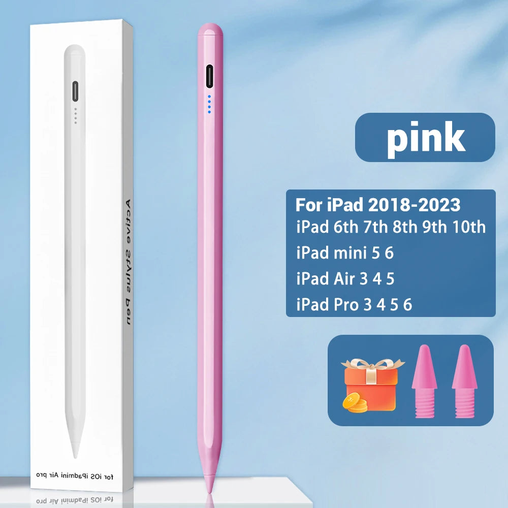 iPad Stylus Pen with Palm Rejection – Wireless Charging Compatible with iPad Pro, Air & Mini