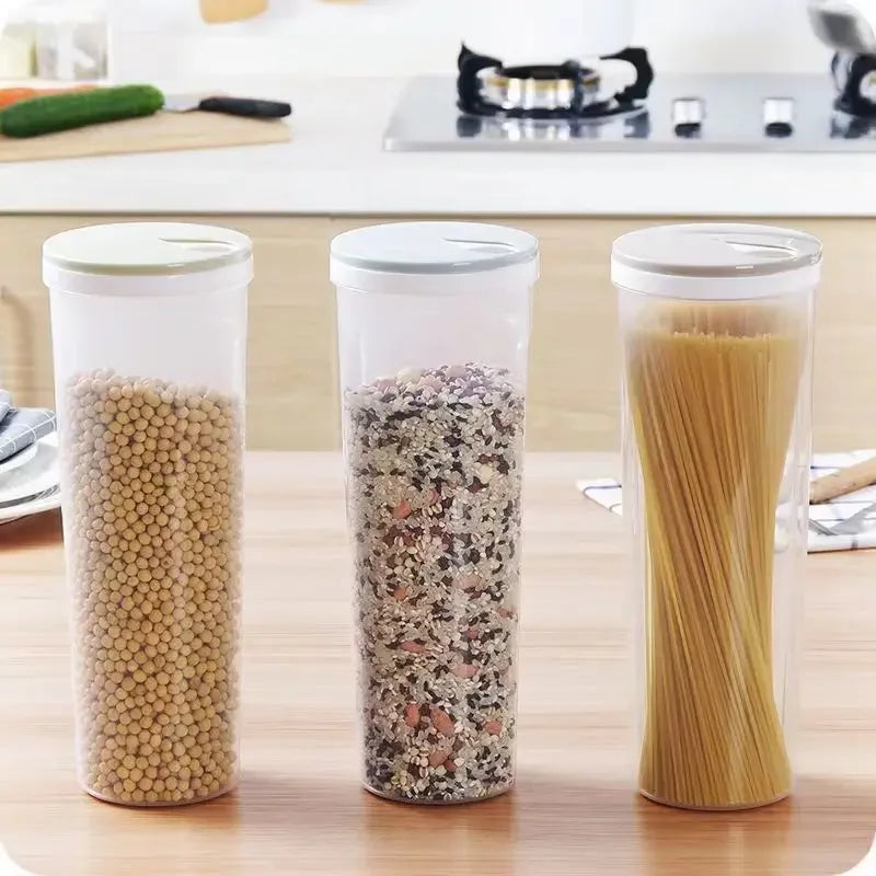 Quantitative Noodle & Pasta Storage Container – Food-Grade Sealed Kitchen Organizer with Dividers