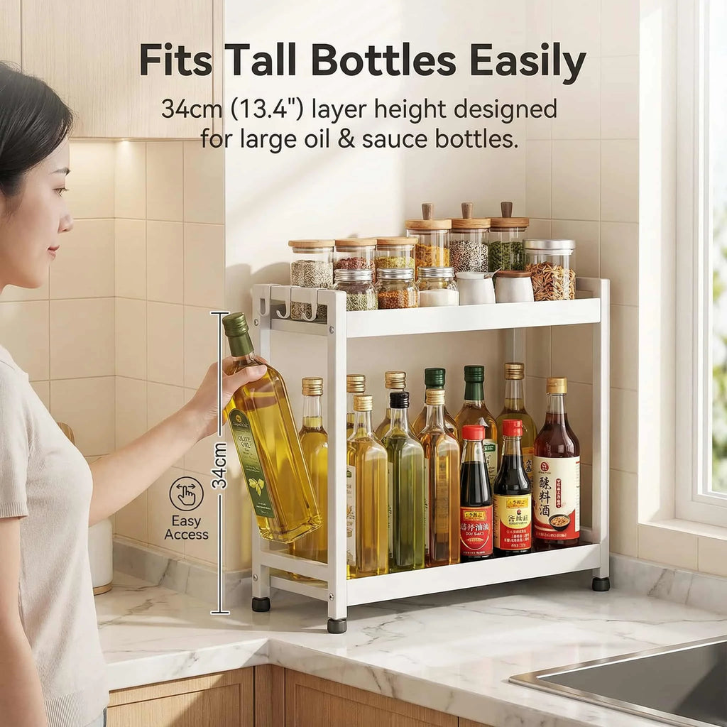 Wall-Mounted Wood Kitchen Shelf – Modern Storage Rack for Utensils, Pots & Spices