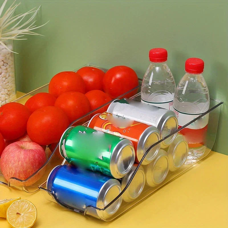 Refrigerator Can Dispenser & Storage Organizer – Soda, Canned Food & Kitchen Accessories