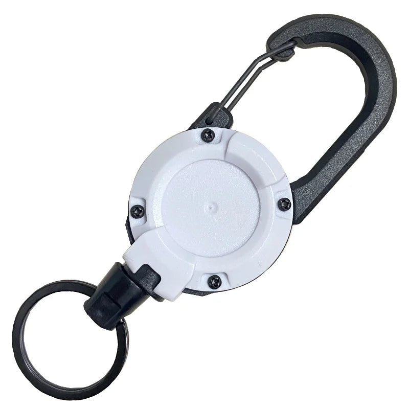 Retractable Badge Reel Keychain – Heavy-Duty Carabiner Clip Key Holder