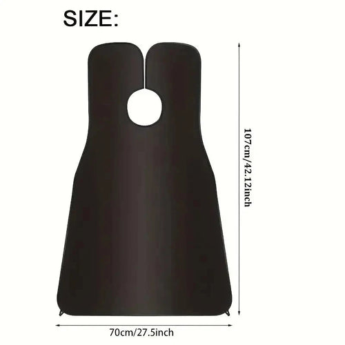 Beard Bib Shaving Apron – Mess-Free Grooming Cape with Mirror Cover