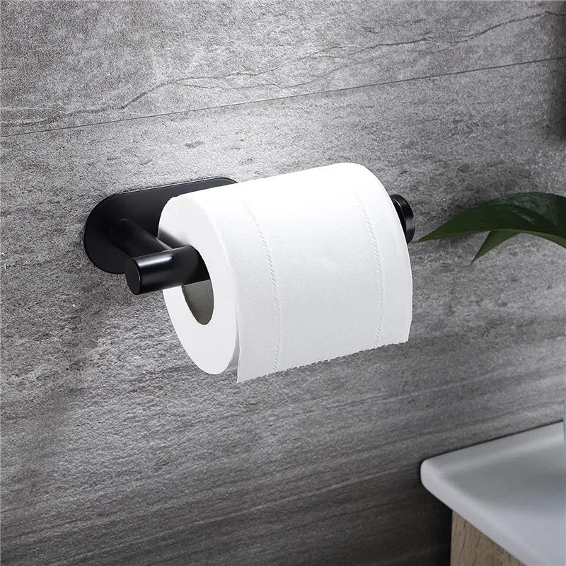 Adhesive Paper Towel Holder – No-Drill Wall-Mounted Tissue & Napkin Rack for Kitchen & Bathroom