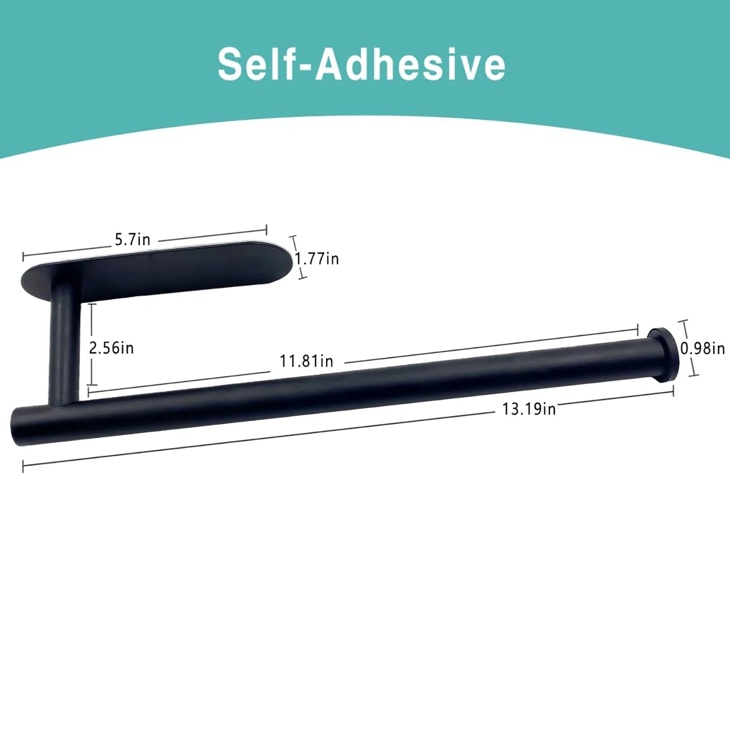 Adhesive Paper Towel Holder – No-Drill Wall-Mounted Tissue & Napkin Rack for Kitchen & Bathroom