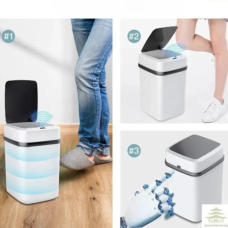 13L Touch Lid Kitchen Trash Can – Smart Waste Bin for Kitchen & Bathroom
