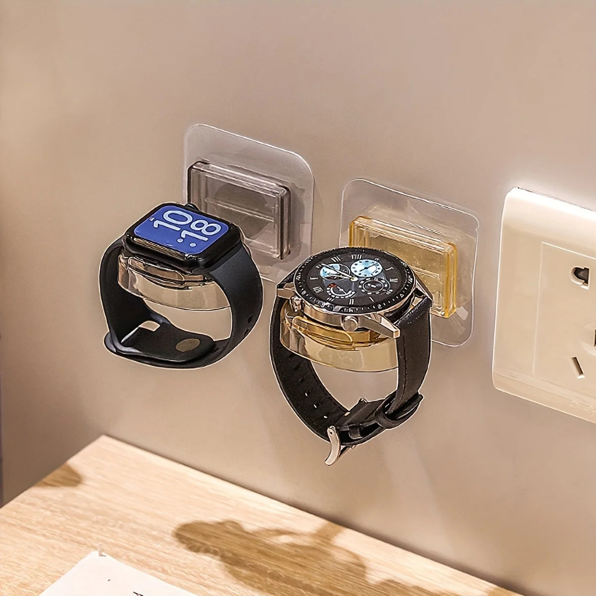 Wall-Mounted Watch Charging Stand – Multi-Function Watch Display & Storage Rack