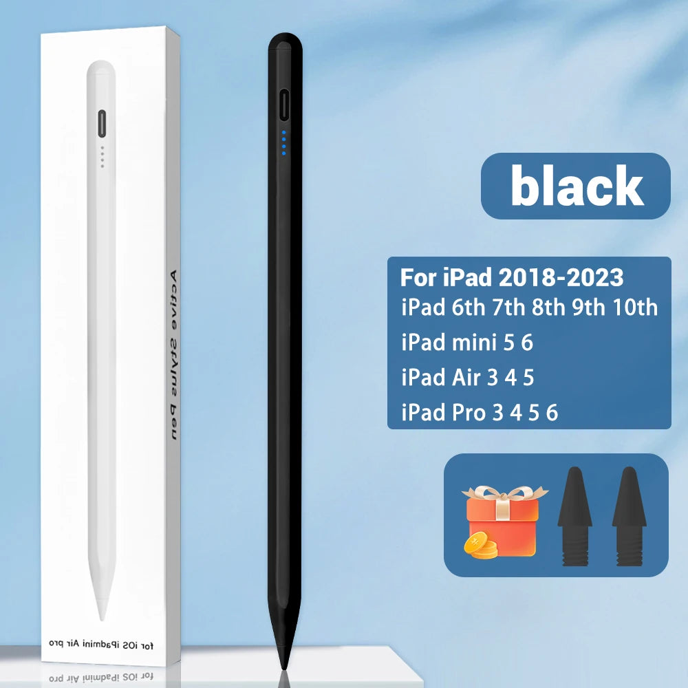 iPad Stylus Pen with Palm Rejection – Wireless Charging Compatible with iPad Pro, Air & Mini