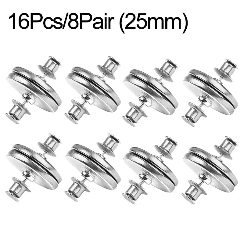 Magnetic Curtain Clips – No-Sew Light Blocking Buttons (4 or 8 Pack)