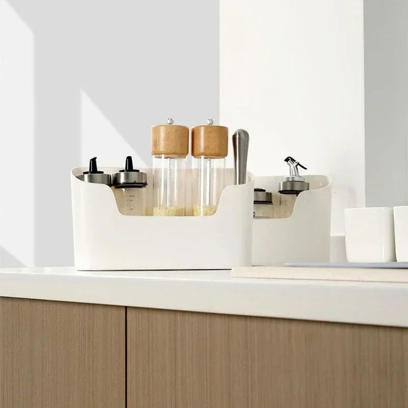 Adhesive Cabinet Door Storage Rack – Under-Sink & Bathroom Wall Organizer