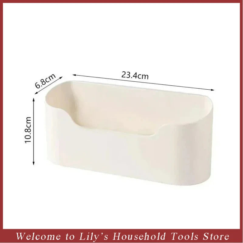 Adhesive Cabinet Door Storage Rack – Under-Sink & Bathroom Wall Organizer