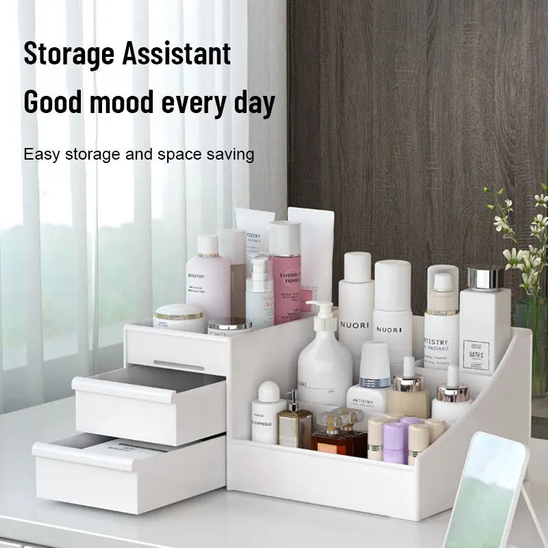 Drawer Makeup Organizer – Desktop Storage Box for Skincare, Cosmetics & Accessories