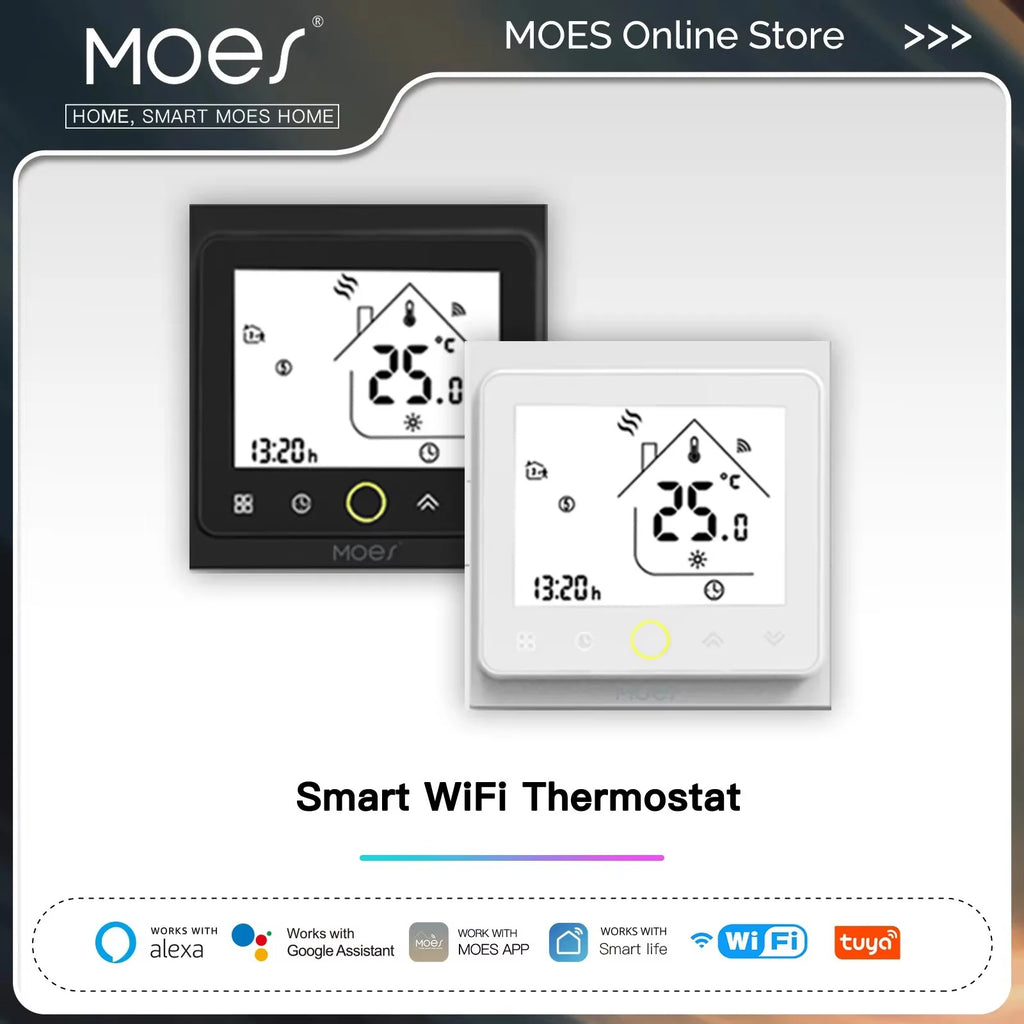 Smart WiFi Thermostat – Works with Alexa & Google Home, Floor Heating & Boiler Control