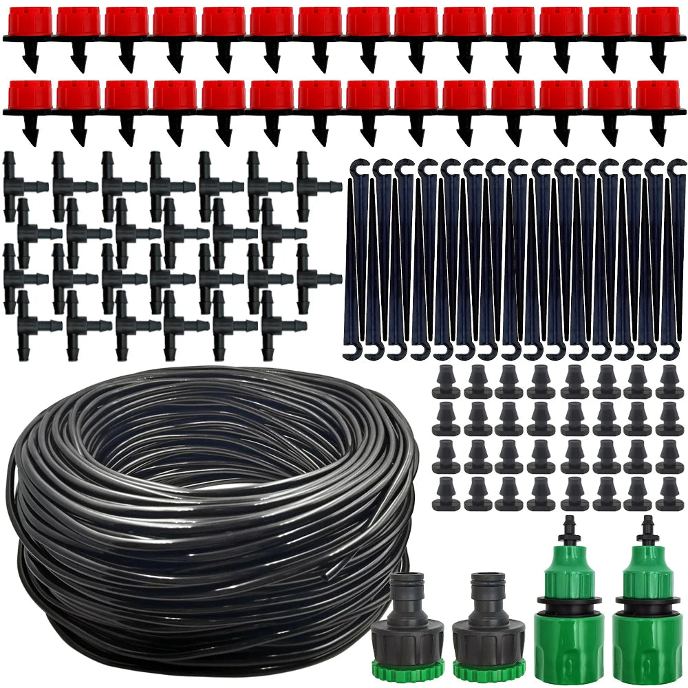 Portable Micro Drip Irrigation Kit – 20M Automatic Watering System with Adjustable Drippers