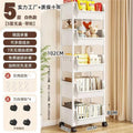 Multi-Layer Mobile Storage Trolley – Rolling Shelf for Kitchen, Living Room & Bedroom