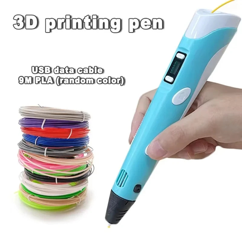 3D Printing Pen – Electric Graffiti Art Pen with 9M PLA Filament, Kids & Adults