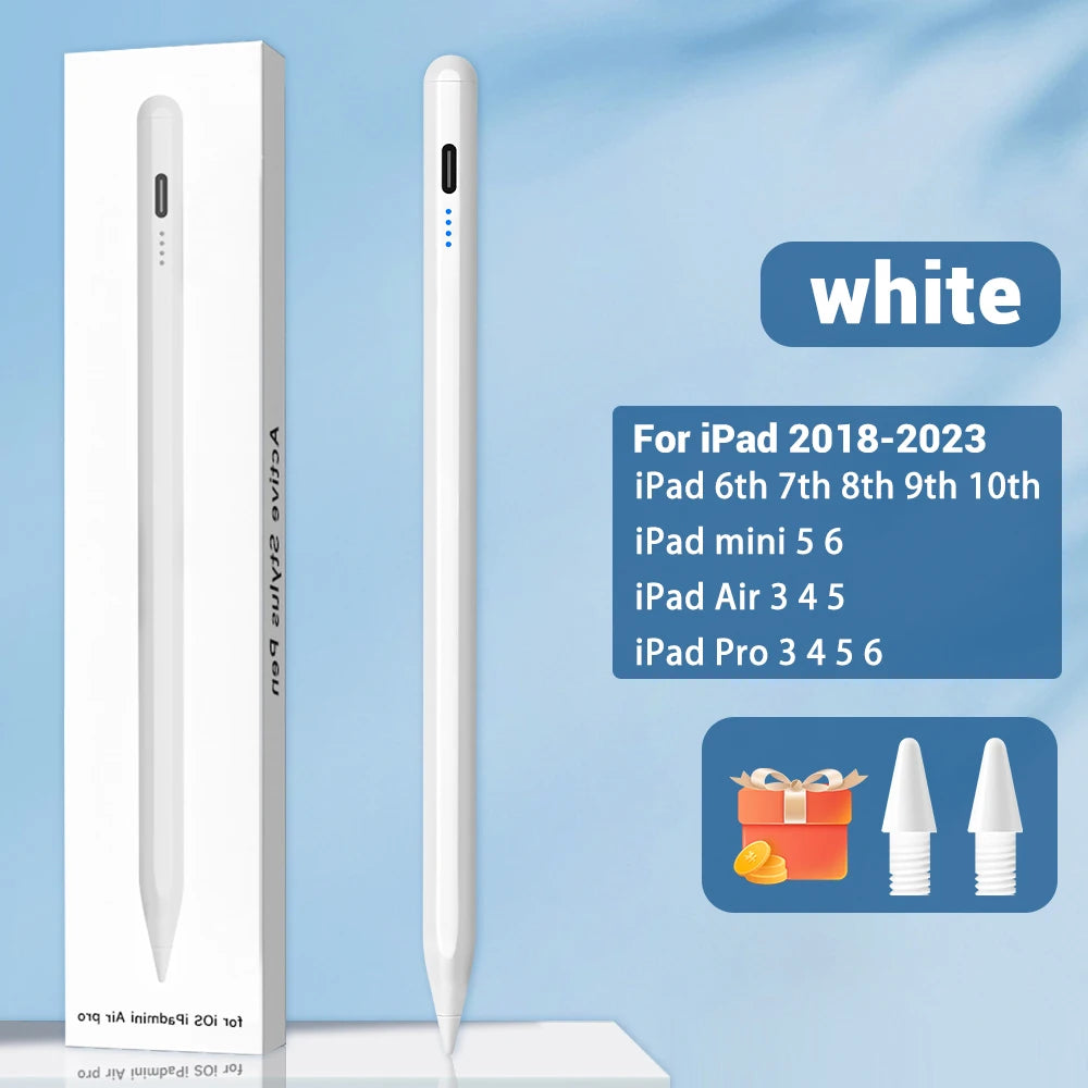 iPad Stylus Pen with Palm Rejection – Wireless Charging Compatible with iPad Pro, Air & Mini