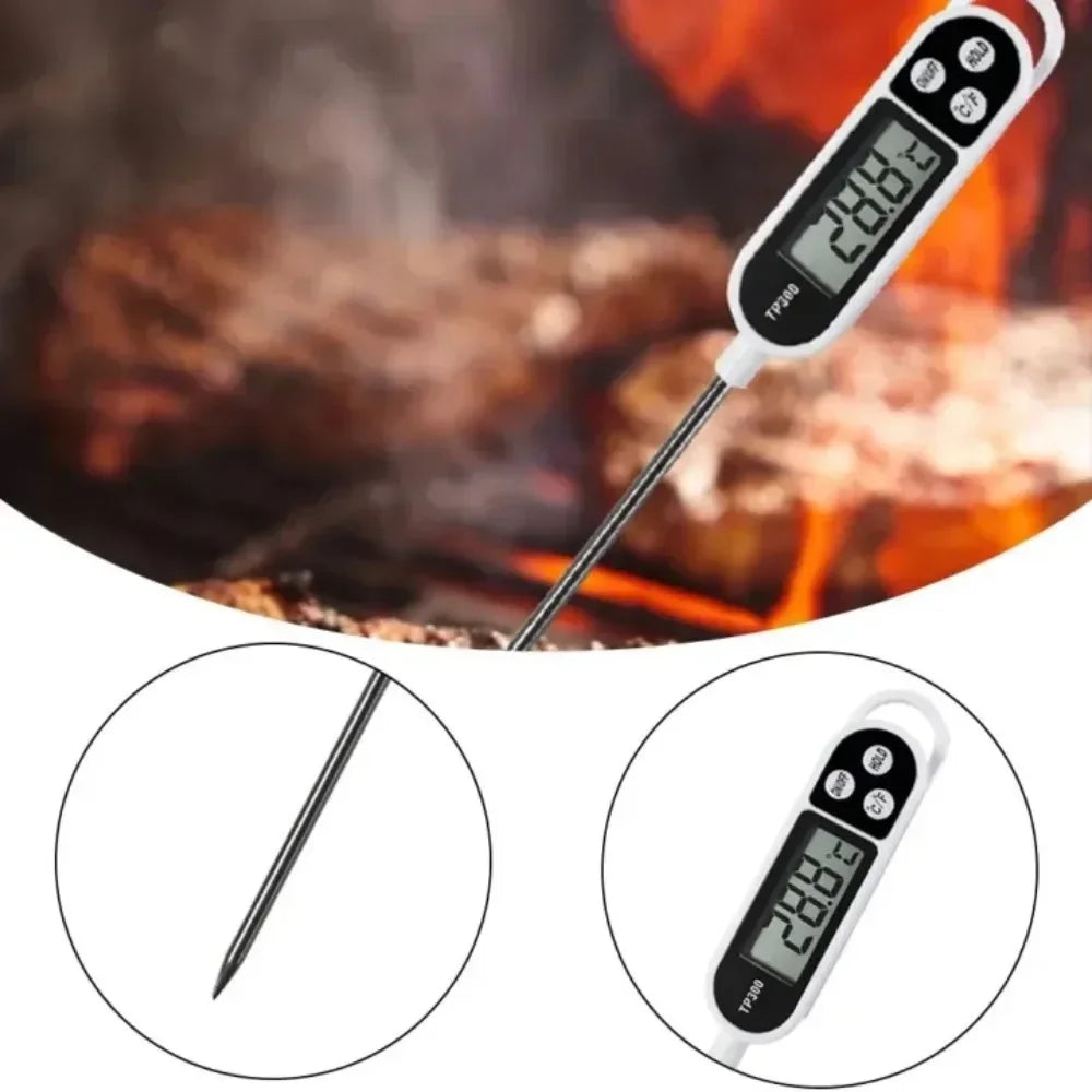 Digital Instant-Read Food Thermometer – Kitchen & BBQ Meat Probe