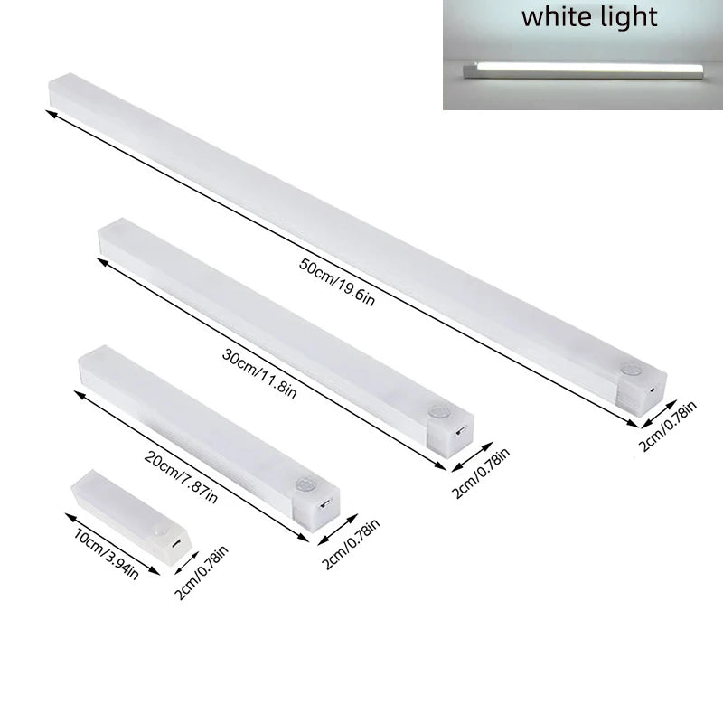 USB-C Rechargeable Motion Sensor Night Light – Wireless LED Lamp for Kitchen, Cabinet & Staircase