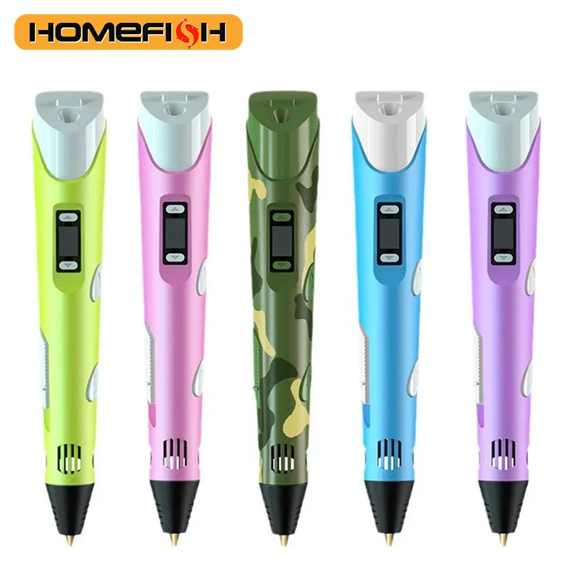 3D Printing Pen – Electric Graffiti Art Pen with 9M PLA Filament, Kids & Adults