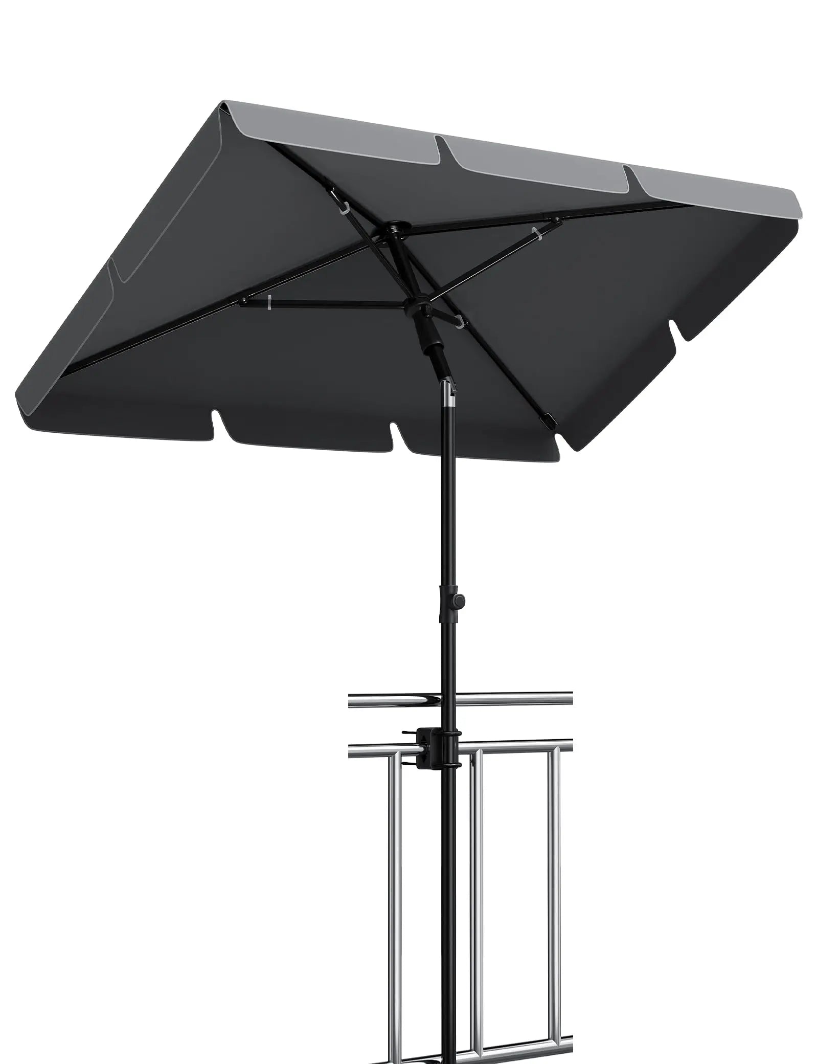 UPF 50+ Adjustable Beach Umbrella – 200x125cm Foldable Sun Shade with Carry Cover