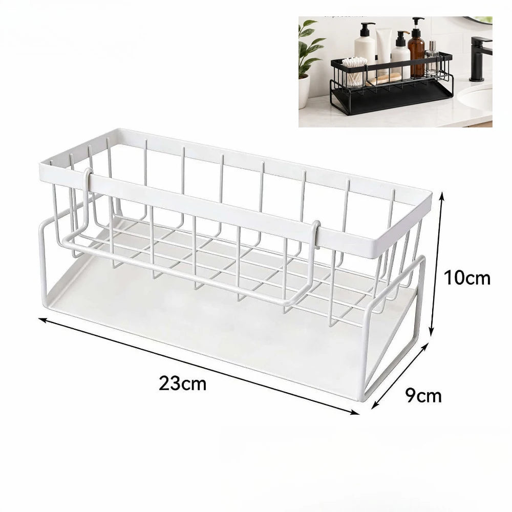 Flexible Kitchen Sink Drain Rack – Sponge Holder, Faucet Organizer & Soap Drainer Shelf