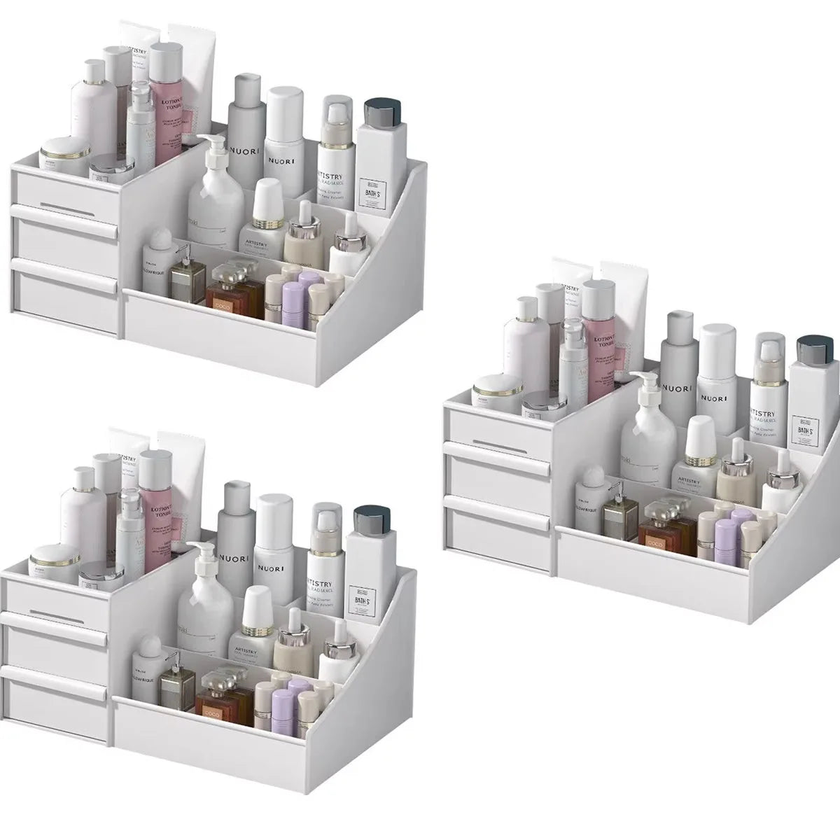 Drawer Makeup Organizer – Desktop Storage Box for Skincare, Cosmetics & Accessories