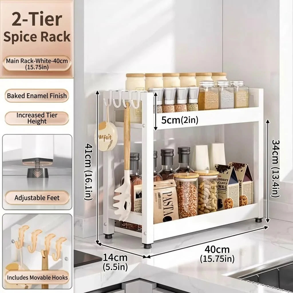 Wall-Mounted Wood Kitchen Shelf – Modern Storage Rack for Utensils, Pots & Spices