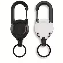 Retractable Badge Reel Keychain – Heavy-Duty Carabiner Clip Key Holder
