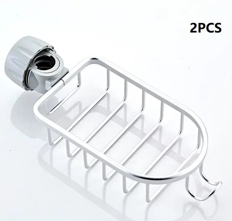 Adjustable Aluminum Shower Shelf – No-Drill Wall Mount Basket for Bathroom & Kitchen